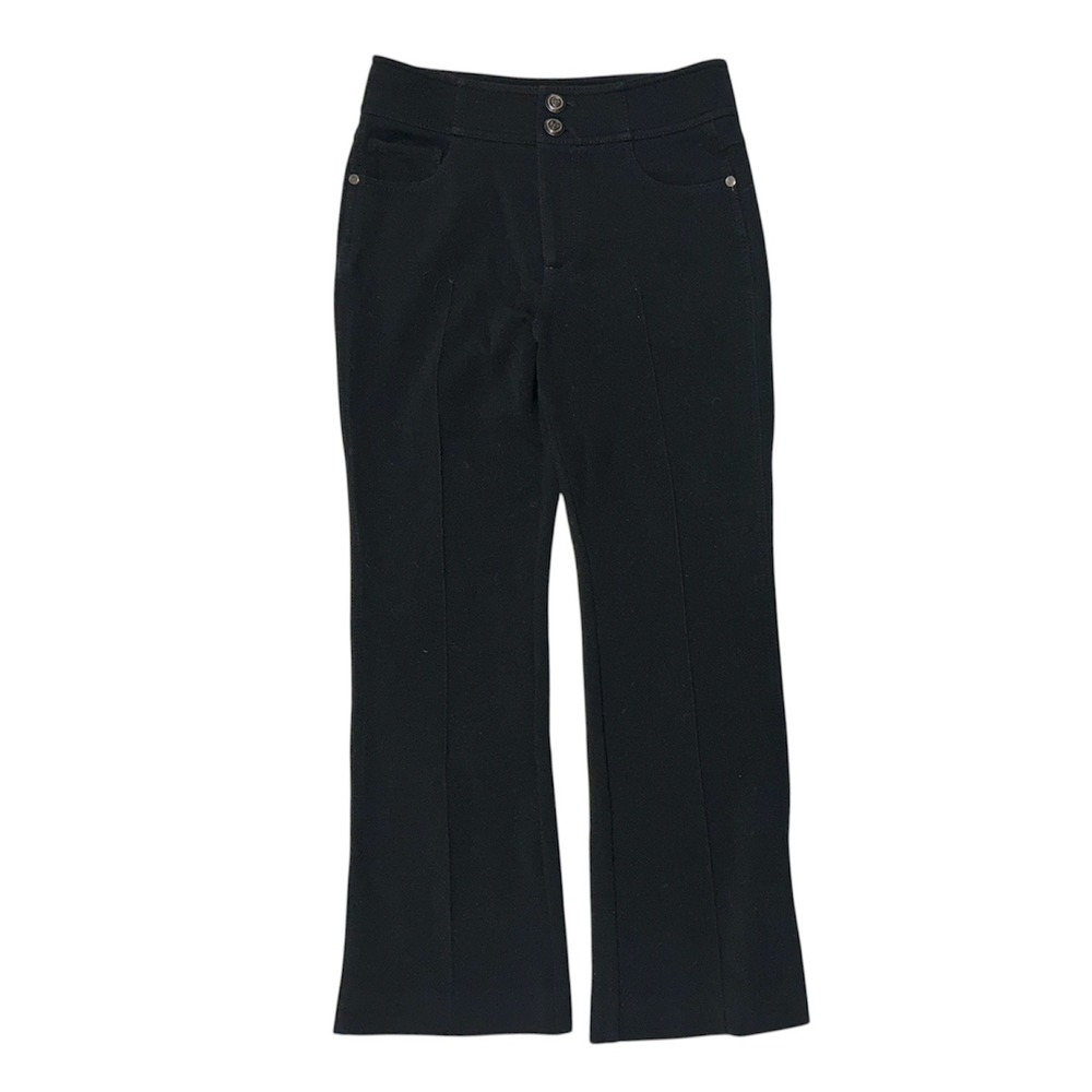 EP YAYING Black Wool Blend Flare Leg Trousers Size 3 (26in)